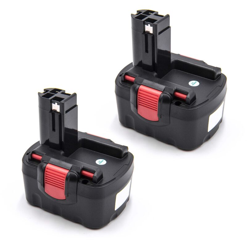 Image of 2x batteria compatibile con Bosch 32614-2G, 33614-2G, 3454-01, 3454SB, 3660CK, 3454, 33614, 34614, 35614 attrezzo da lavoro (1500 mAh, NiMH, 14,4 v)