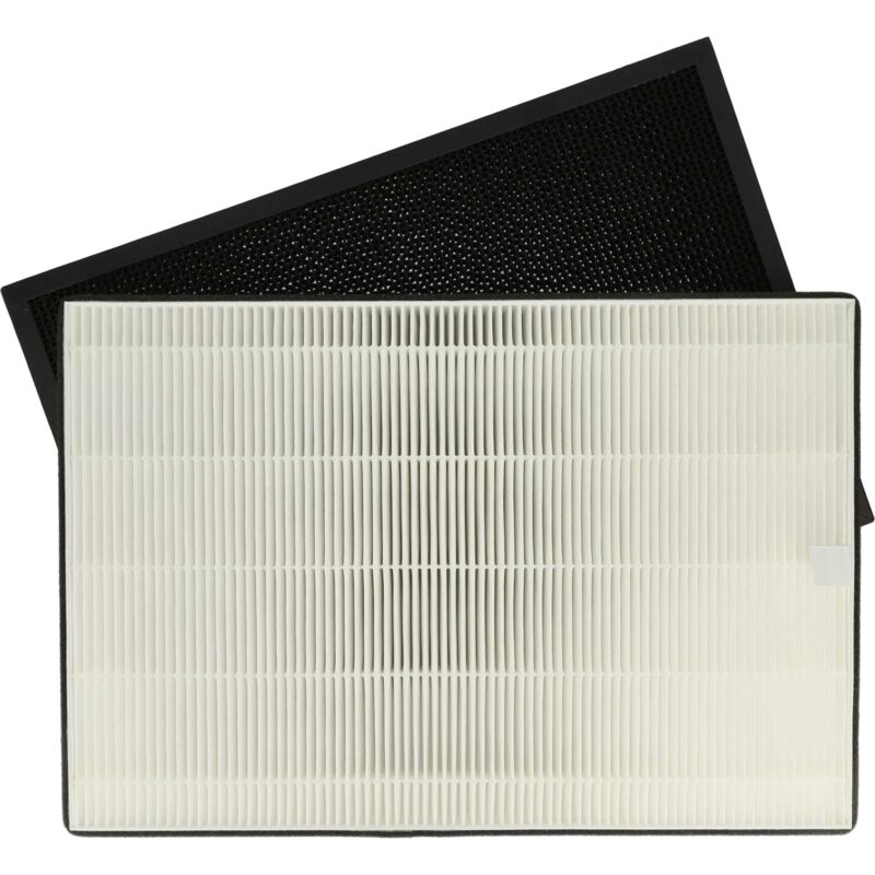2 Part Filter Set Compatible With Ideal Ap35h, Ap35 Air Purifier - Activated Carbon Filter, Hepa Filter - Vhbw