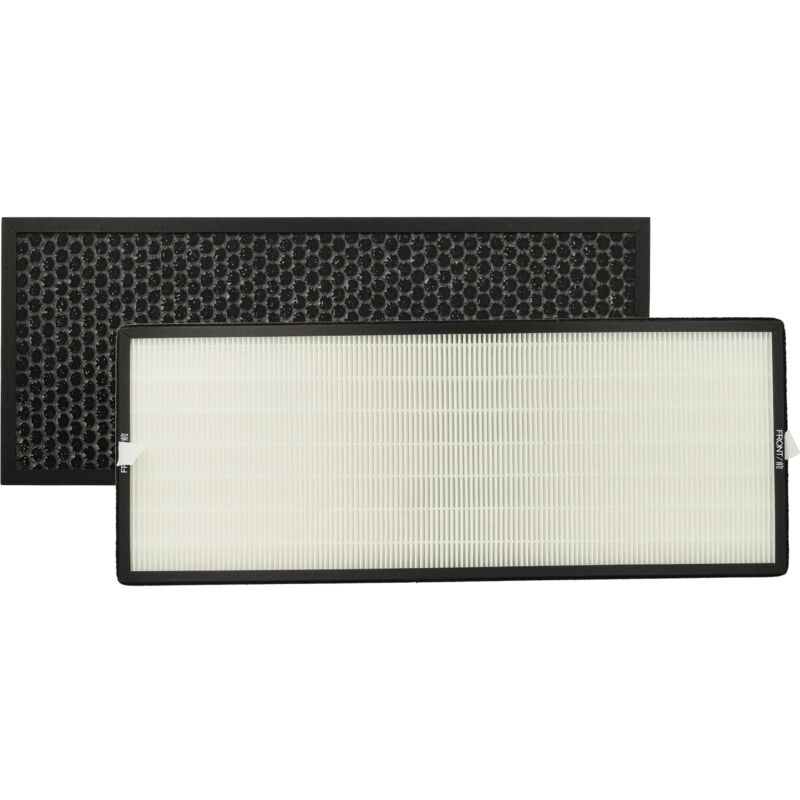 2 Part Filter Set Compatible With Rowenta Intense Pure Air Home Connect Pu6180 Air Purifier - Hepa Filter, Activated Carbon Filter - Vhbw