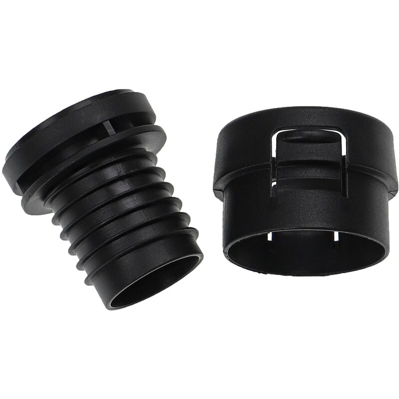 Vhbw - 2 Part Repair Set Vacuum Cleaner Hose Compatible With Miele Summertime, Starlight Vacuum Cleaner - Pipe Maintenance Black