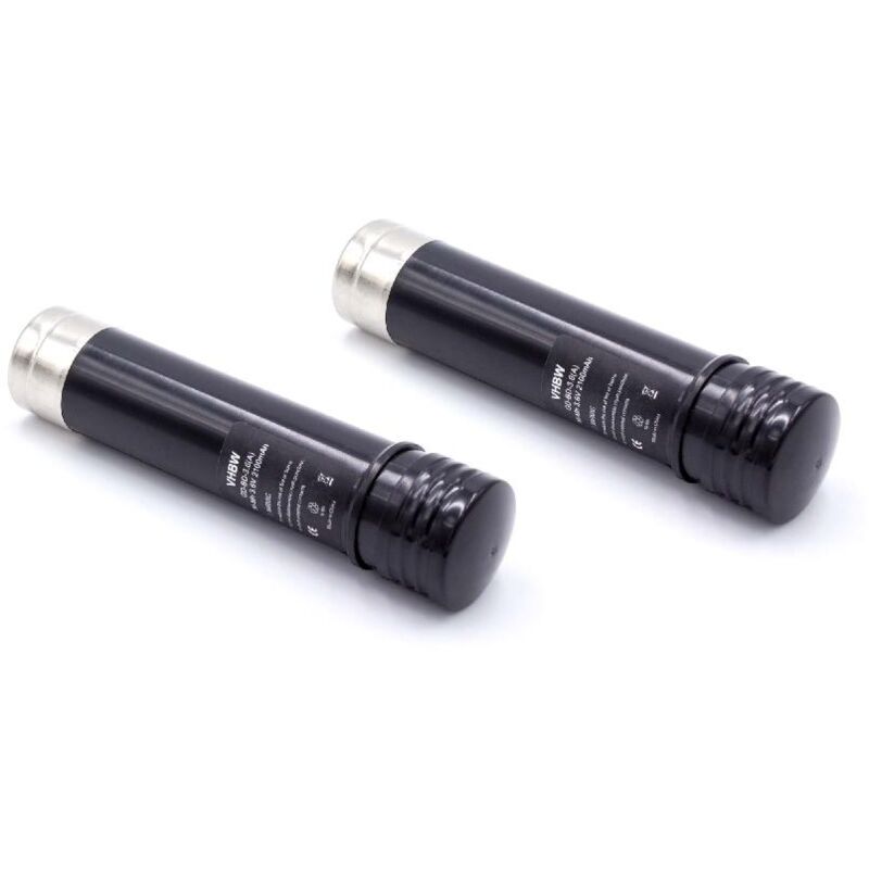 

2x Batería recargable compatible con Black & Decker Versapak VP100, VP110, VP130, VP130K herramientas eléctricas (2100 mAh, NiMH, 3,6 V) - Vhbw