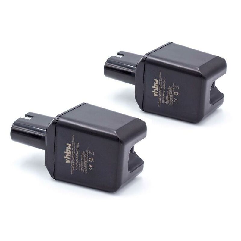 2 x NiMH Batterie 2100mAh (12V) pour outillage Bosch PBM-Serie 1. génération avec batterie Knolle 12Volt comme 2 607 335 180, 2 607 335 021 - Vhbw