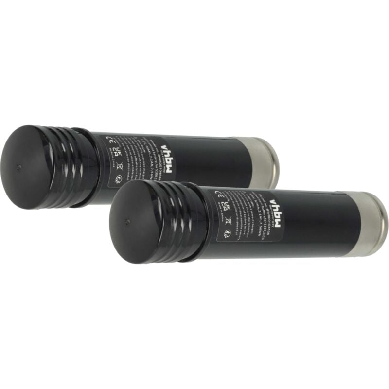 Vhbw - 2x Batteries compatible avec Black & Decker Versapak VP321, VP3621, VP368, VP4000, VP4100 outil électrique (2100 mAh, NiMH, 3,6 v)