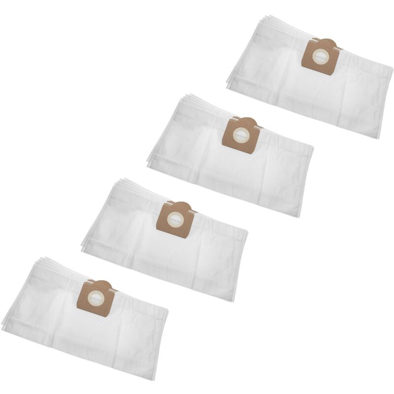 20 microfleece Dust Bags compatible with Kärcher a 2001, k 2001, k 3011, nt 2001, nt 211, nt 3011 Vacuum Cleaner, 27,9cm x 55.35cm, White - Vhbw