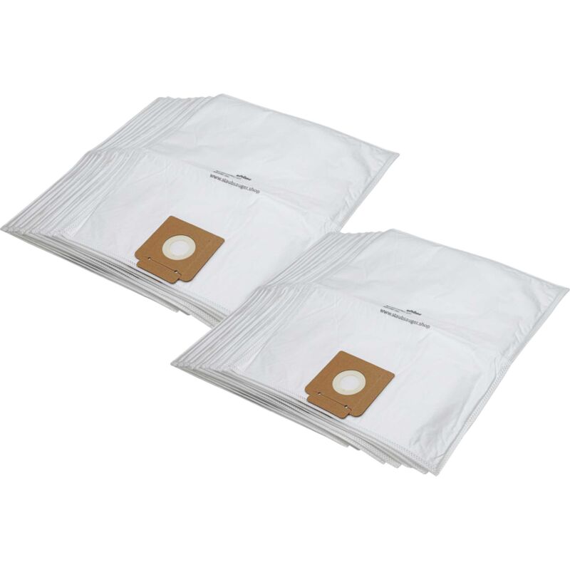 20 microfleece Dust Bags compatible with Kärcher T12/1, T15/1, T17/1 Vacuum Cleaner, White - Vhbw