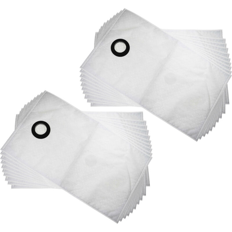 20 microfleece Dust Bags compatible with Makita 440, 445 Vacuum Cleaner, White - Vhbw