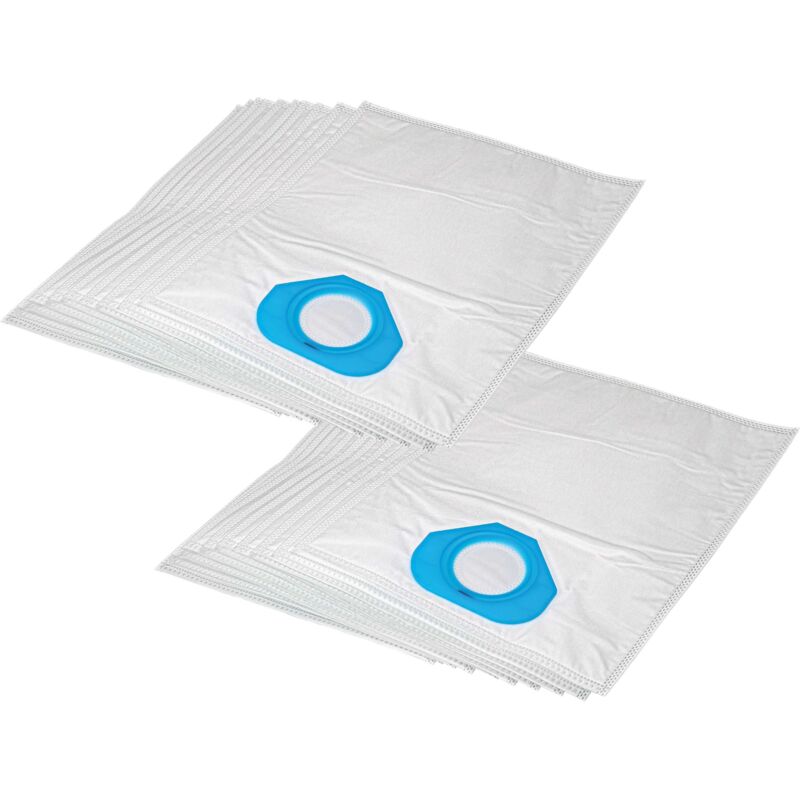vhbw 20 microfleece Dust Bags compatible with Nilfisk GS-90 Vacuum Cleaner, White