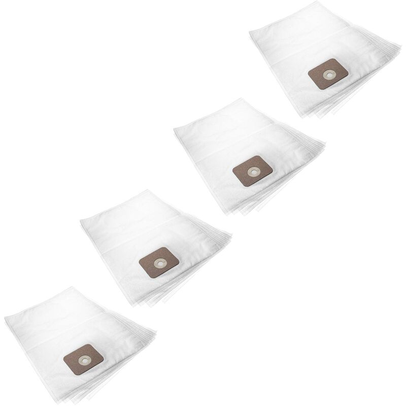20 microfleece Dust Bags compatible with Nilfisk Multi 20, 20 cr, 20 cr eu, 20 Inox, 20 t, 20 t inox, 30 Inox, 30 t Vacuum Cleaner, White - Vhbw