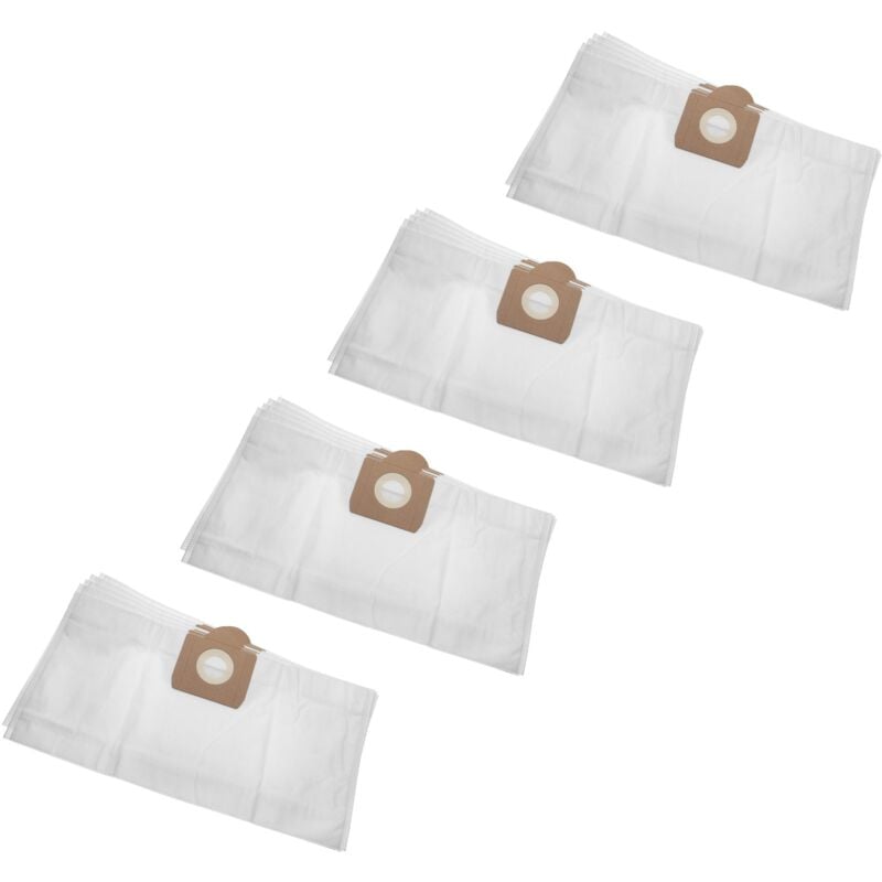 20 microfleece Dust Bags Replacement for Kärcher 6.904-051.0, 6.904051.0, 6904-0510, 69040510 for Vacuum Cleaner, 27,9cm x 55.35cm, White - Vhbw