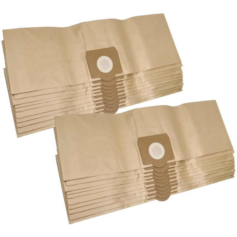 20 Paper Dust Bags compatible with Rowenta ru 070 / RU070, ru 071 / RU071, ru 1 / RU1, ru 10 / RU10 Vacuum Cleaner, sand-coloured - Vhbw