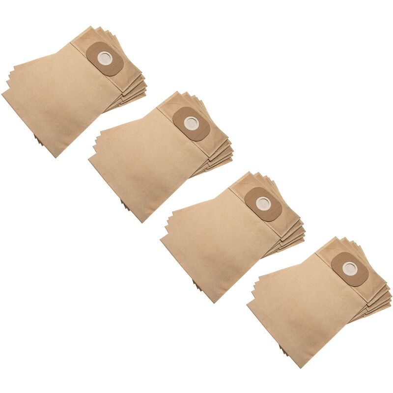 20 Paper Dust Bags Replacement for Kärcher 6.904-216, 6.904-216.0 for Vacuum Cleaner, 30cm x 18.95cm, sand-coloured - Vhbw