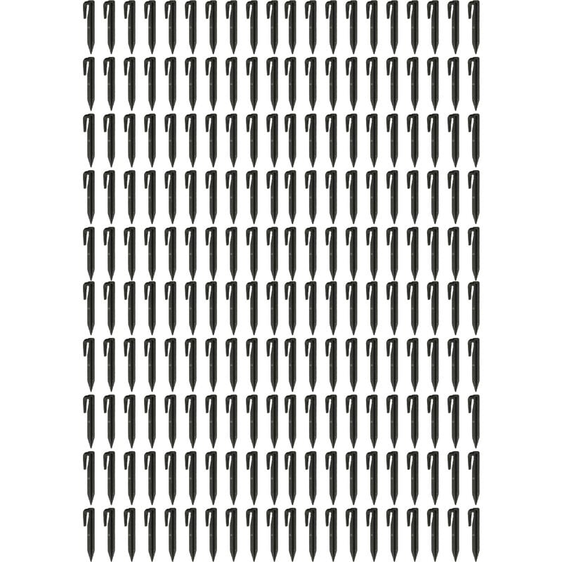 200x piquets de fixation pour câble périphérique compatible avec Husqvarna Automower robot tondeuse - Lot ancrages au sol, plastique, noir - Vhbw