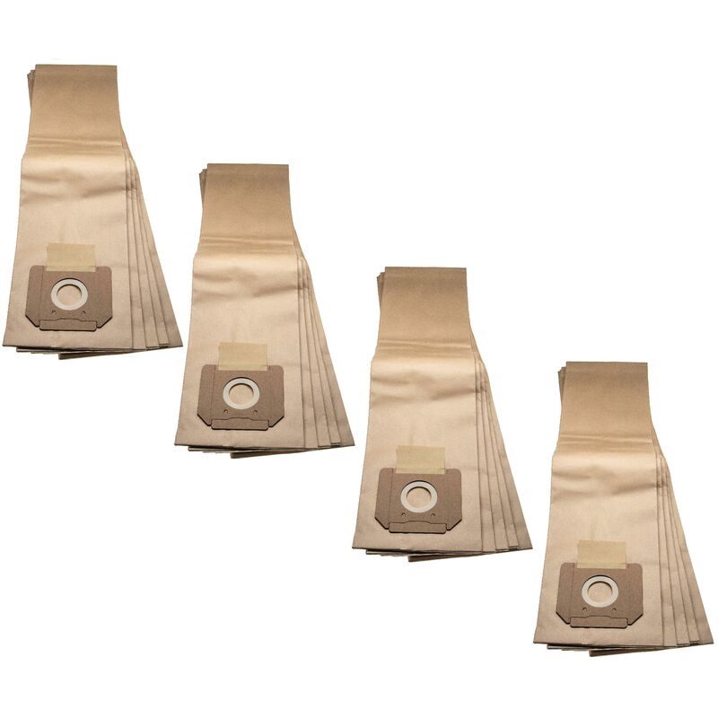 

20x Bolsa aspiradora compatible con Bosch GAS 55 M AFC Professional aspiradora - papel, 75,2 cm x 20,2 cm, marrón - Vhbw