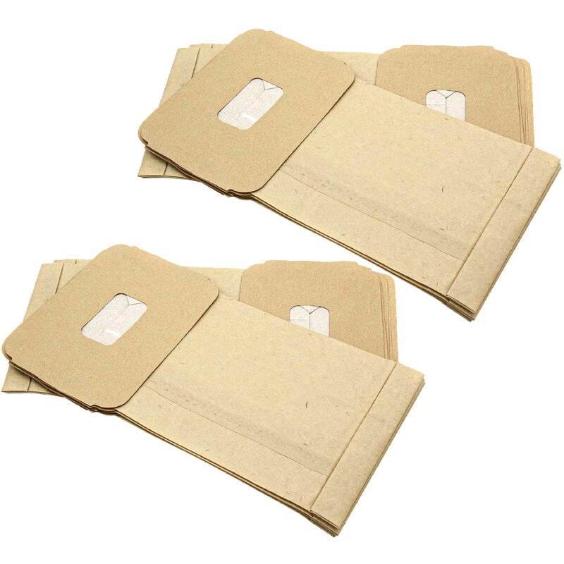 

20x Bolsa aspiradora compatible con elite BS 850 aspiradora - papel, 32 cm x 17,5 cm - Vhbw