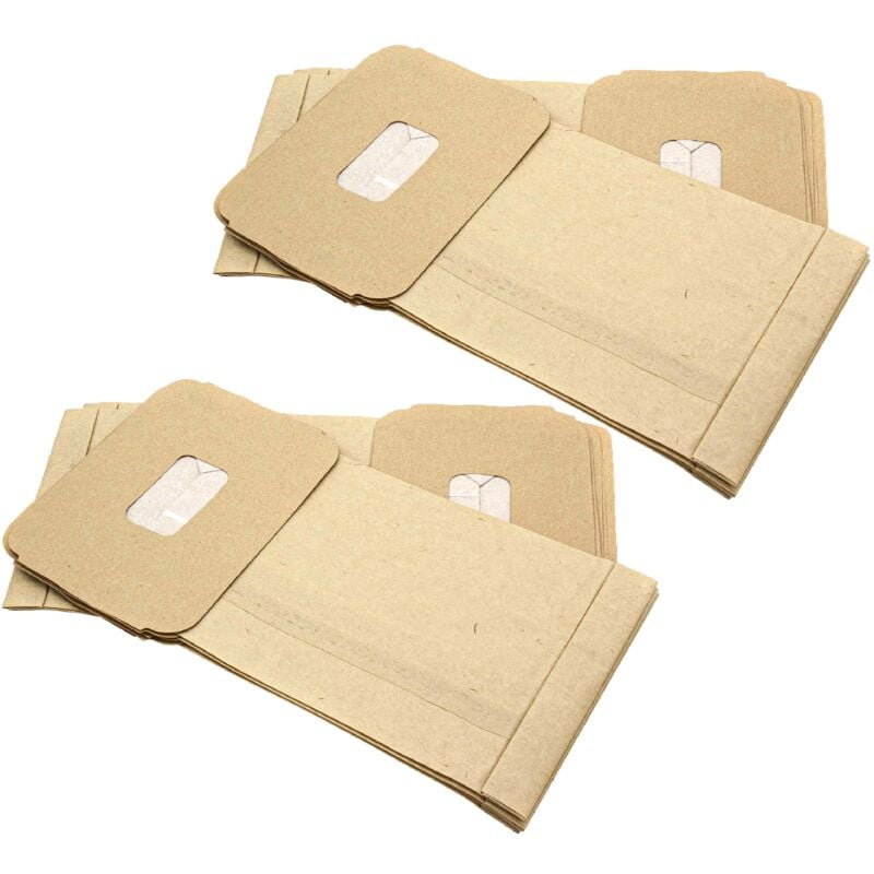 

20x Bolsa aspiradora compatible con Lloyds 821/020, 821/373, 925/187 aspiradora - papel, 32 cm x 17,5 cm - Vhbw