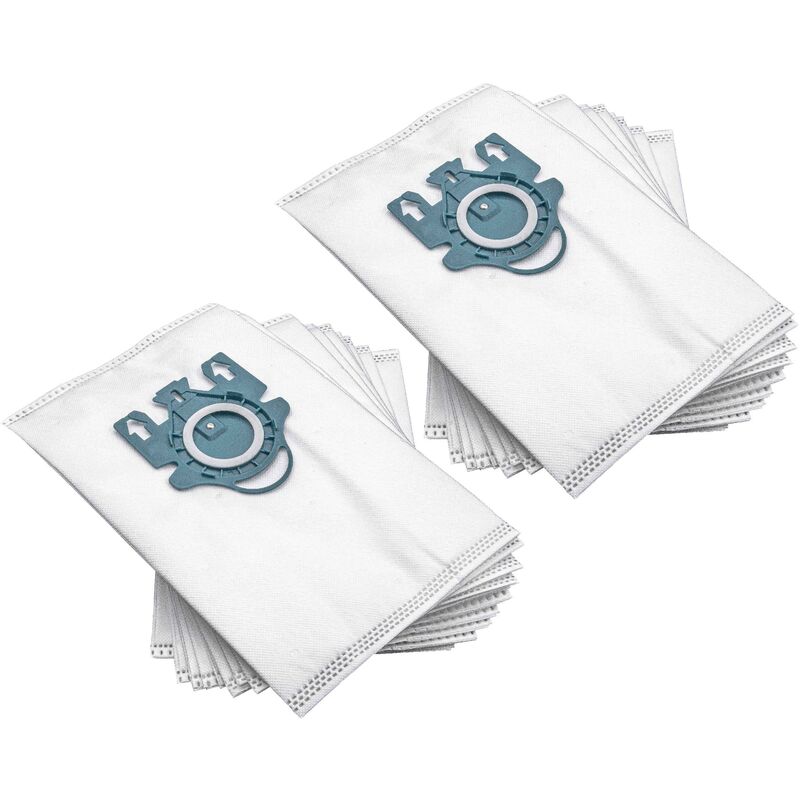 

20x Bolsa aspiradora compatible con Miele Meteor C, Medivac, Mercury, Meteor A, Meteor C1 aspiradora - vellón micro, 27,5 cm x 18 cm, blanco - Vhbw
