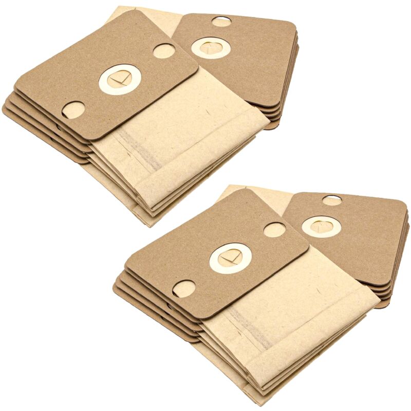 

20x Bolsa aspiradora compatible con Rowenta ZR 480 aspiradora - papel, 22 cm x 16,5 cm, color arena - Vhbw