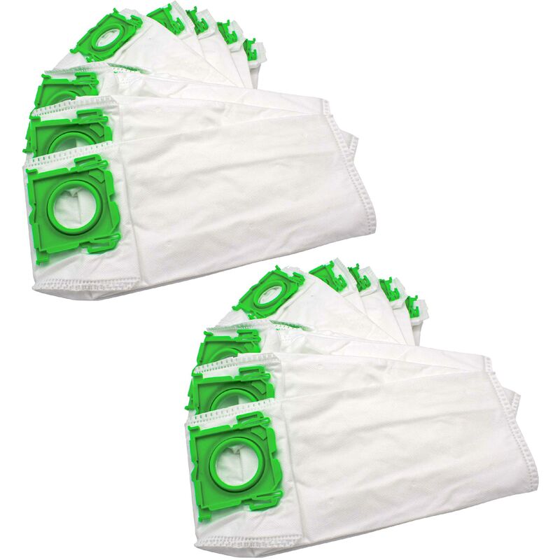 

vhbw 20x Bolsa aspiradora compatible con Sebo Airbelt K1, K1 ECO 1200, K1 ECO 700, K1 Family, K1 Hunter, K1 Komfort aspiradora - vellón micro, blanco