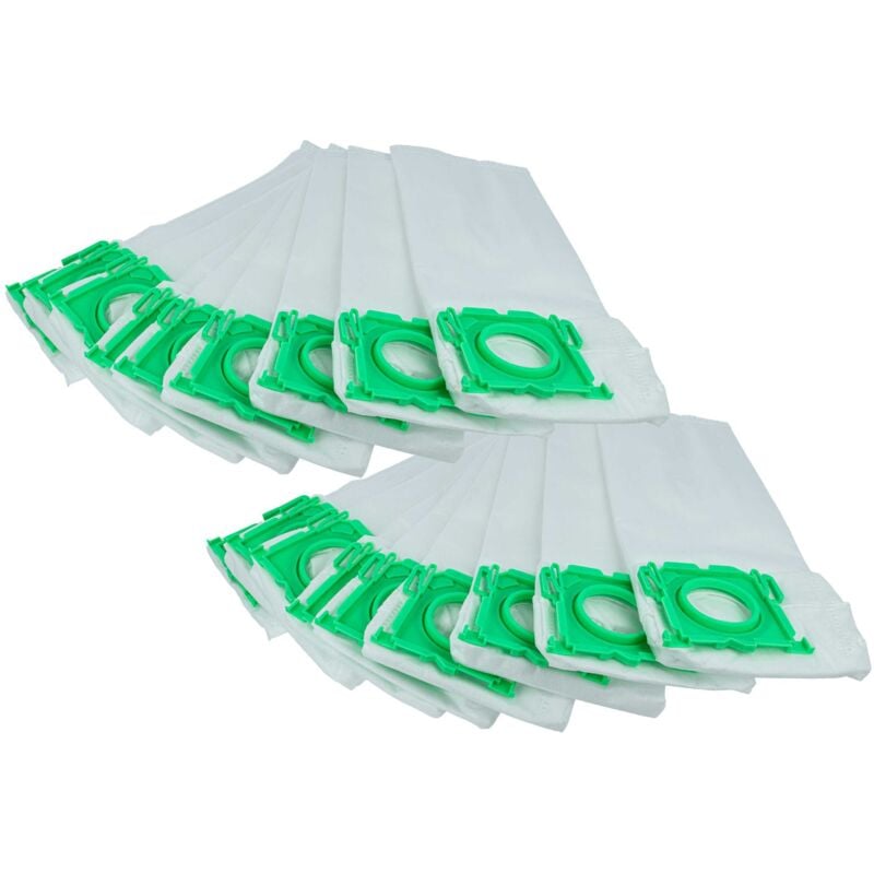 

20x Bolsa aspiradora compatible con Sebo Airbelt K1 Lemon, K1 Onyx, K3, K3 ECO Comfort aspiradora - vellón micro, 33,5 cm x 17 cm, blanco - Vhbw