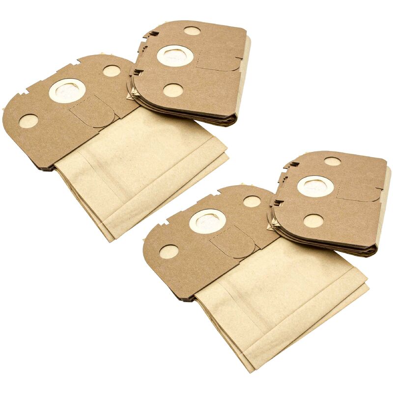 

20x Bolsa aspiradora compatible con Vorwerk Tiger VT 250, VT 251, VT 252 aspiradora - papel, 23 cm x 22,5 cm, color arena - Vhbw
