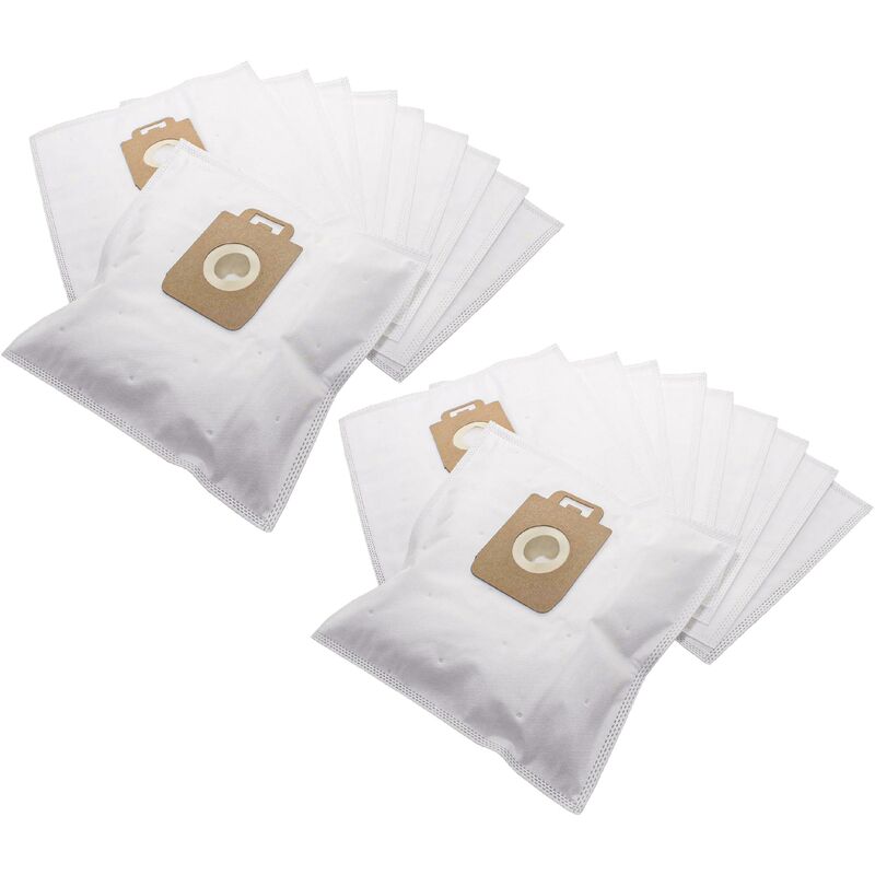 

20x Bolsa aspiradora reemplaza AEG/Electrolux S-Bag para aspiradora - vellón micro, 32 cm x 19 cm, blanco - Vhbw