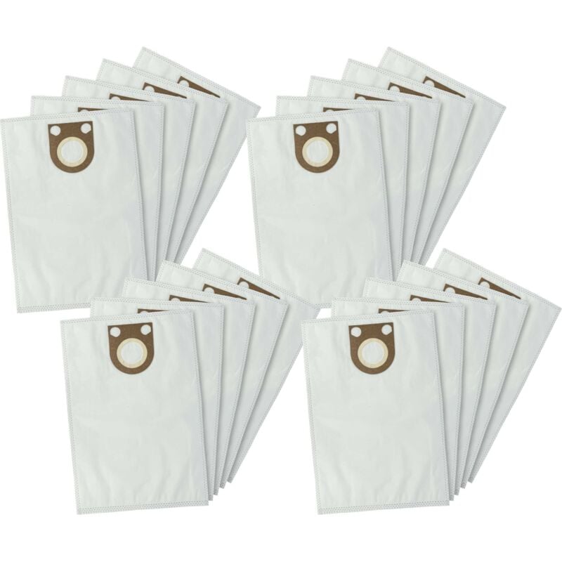 

20x Bolsa aspiradora reemplaza Bosch 2605411229 para aspiradora - vellón micro, 43 cm x 33 cm, blanco - Vhbw