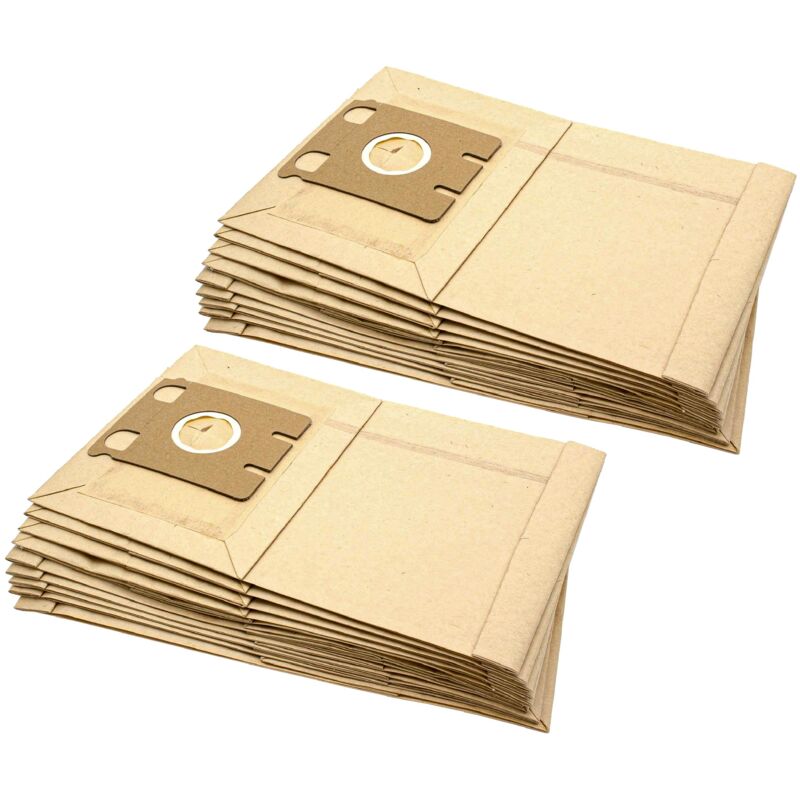 

20x Bolsa aspiradora reemplaza Menalux 3102/CT21 para aspiradora - papel, Typ E, 31 cm x 19,5 cm, color arena - Vhbw