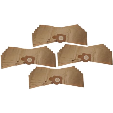 vhbw 20x Bolsa compatible con Bosch PAS 11-21, PAS 12-27, PAS 12-27 F aspiradora - papel marrón