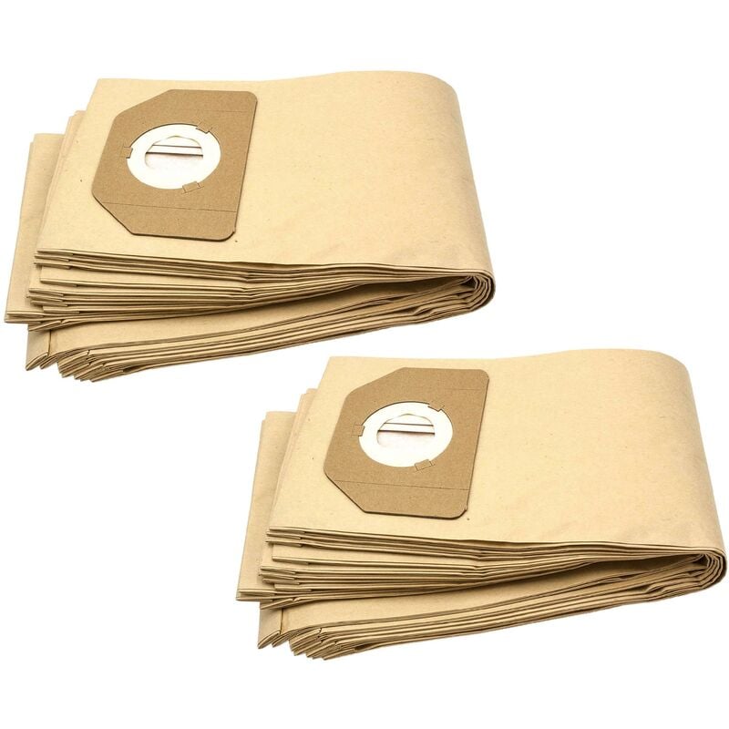

20x bolsa compatible con Bulkraft Ketel aspiradora - papel, marrón - Vhbw