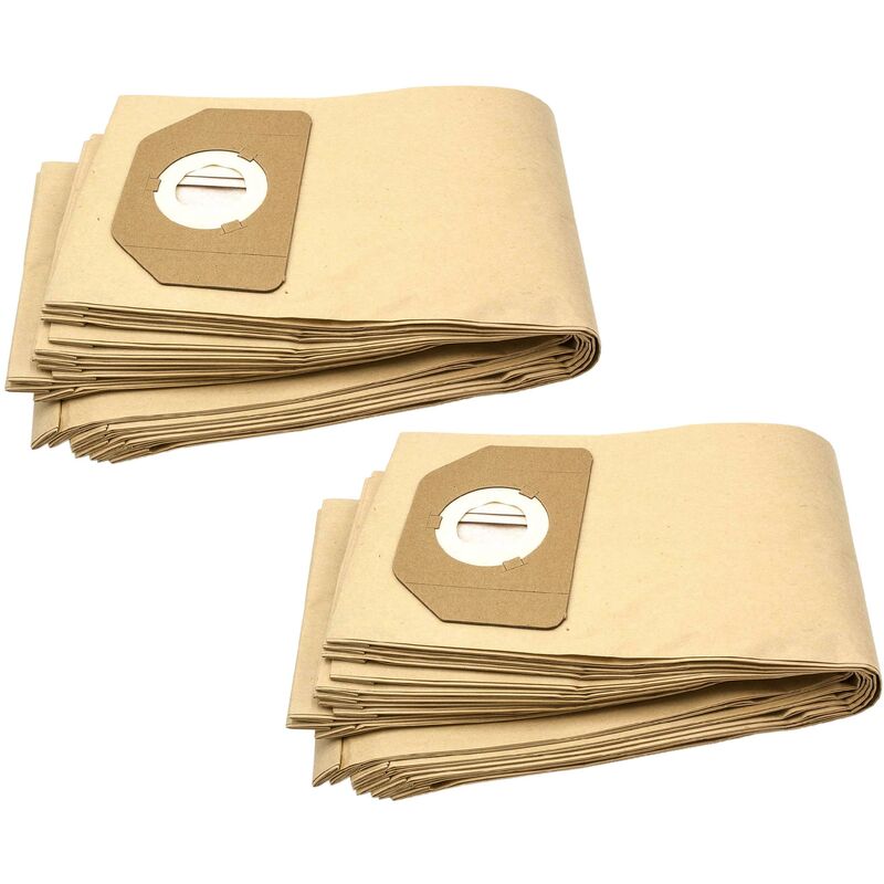 

20x bolsa compatible con DeLonghi G514, M29, M31 aspiradora - papel, marrón - Vhbw