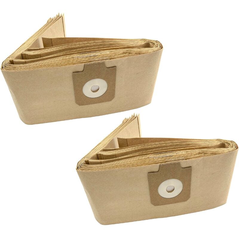 

20x bolsa compatible con Kärcher -523, 6.903-405, 6.904-118, 6.906-118, T 201 / T201, T 251 / T251 aspiradora - papel, color arena - Vhbw