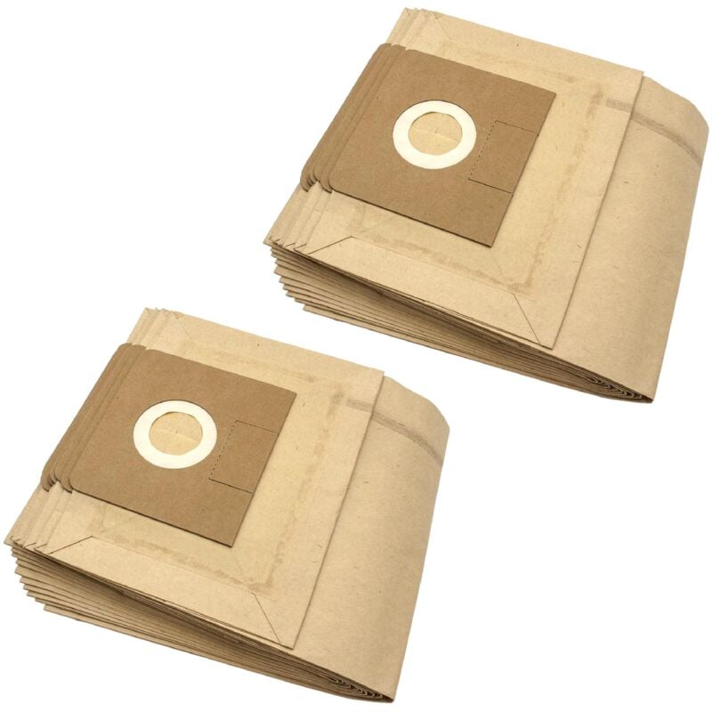

20x bolsa compatible con Kärcher NT 361 Eco TEA/ Eco MA, NT 361 Eco/ Eco TE/ Eco M, NTZ 361 aspiradora - papel, marrón - Vhbw