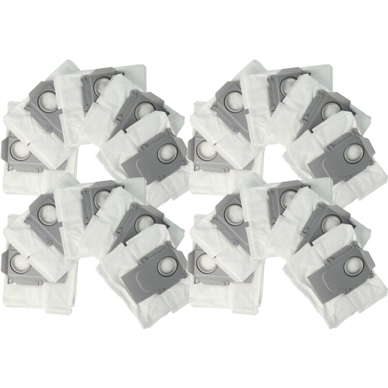 20x Bolsa compatible con Roborock Q5, G10S, G10PRO, Q7, Q5+ robot aspirador - Bolsa para la estación de aspiración - Vhbw