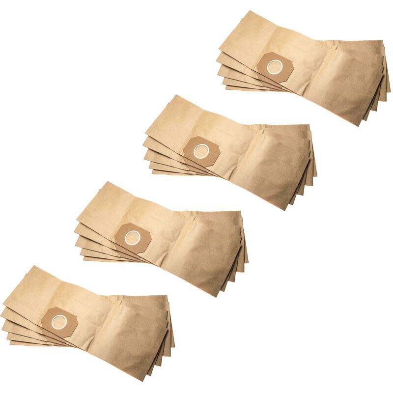 

20x bolsa compatible con Thomas 1130, 1330 aspiradora - papel, 22cm x 62cm, beige - Vhbw