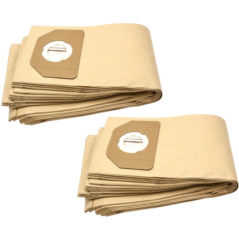

20x bolsa compatible con Wilfa Multivac aspiradora - papel, marrón - Vhbw