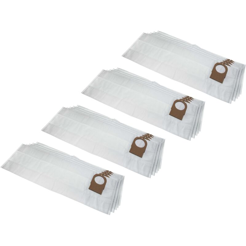

20x bolsa reemplaza Metabo 6.31349, 631349000 para aspiradora - vellón micro, 68,6cm x 23.7cm, blanco - Vhbw