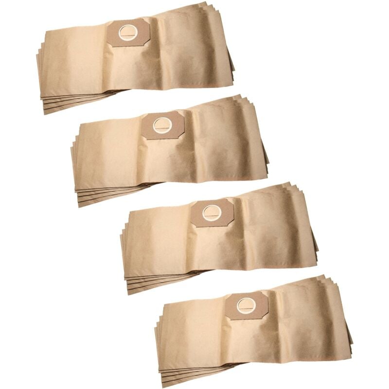 

20x bolsa reemplaza Thomas 200, 787 100, 787100 para aspiradora - papel, 61,3cm x 24.1cm, marrón - Vhbw
