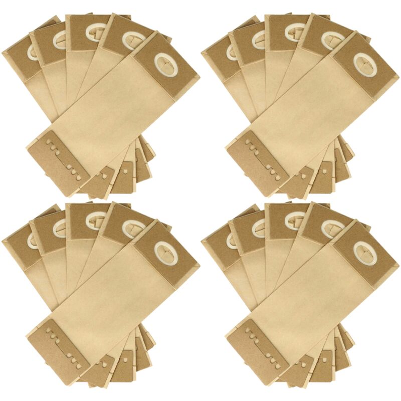 20x Filtres turbo compatible avec Festool Turbo es 125, dts 400EQ Plus ponceuse, ponceuse orbitale - Lot de sacs d'aspiration en papier - Vhbw