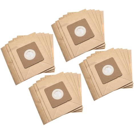 vhbw 20x sacchetto compatibile con Rowenta RO 524321, RO5227EA, RO5227GA, RO 5253OA aspirapolvere - carta, 17,7cm x 17,5cm color sabbia