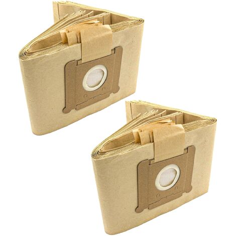 Vhbw 10x sacchetto dell'aspirapolvere compatibile con Miele Electronic 850,  1200, 1400 aspirapolvere - in carta, Typ M, 28cm x 19,5cm, color sabbia