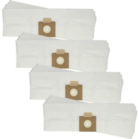 vhbw 20x sacchetto sostituisce Ecolab 10009747 per aspirapolvere - microfibra, 59cm x 17,5cm Bianco