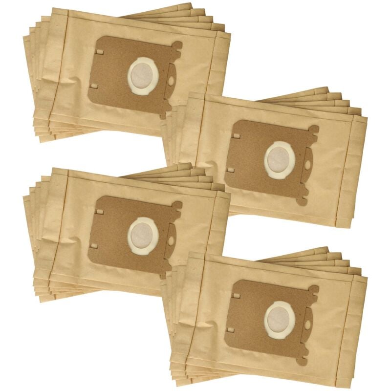 20x Sacs compatible avec aeg SystemPro p 1...999 aspirateur - papier, 25,8cm x 16,2cm couleur sable - Vhbw