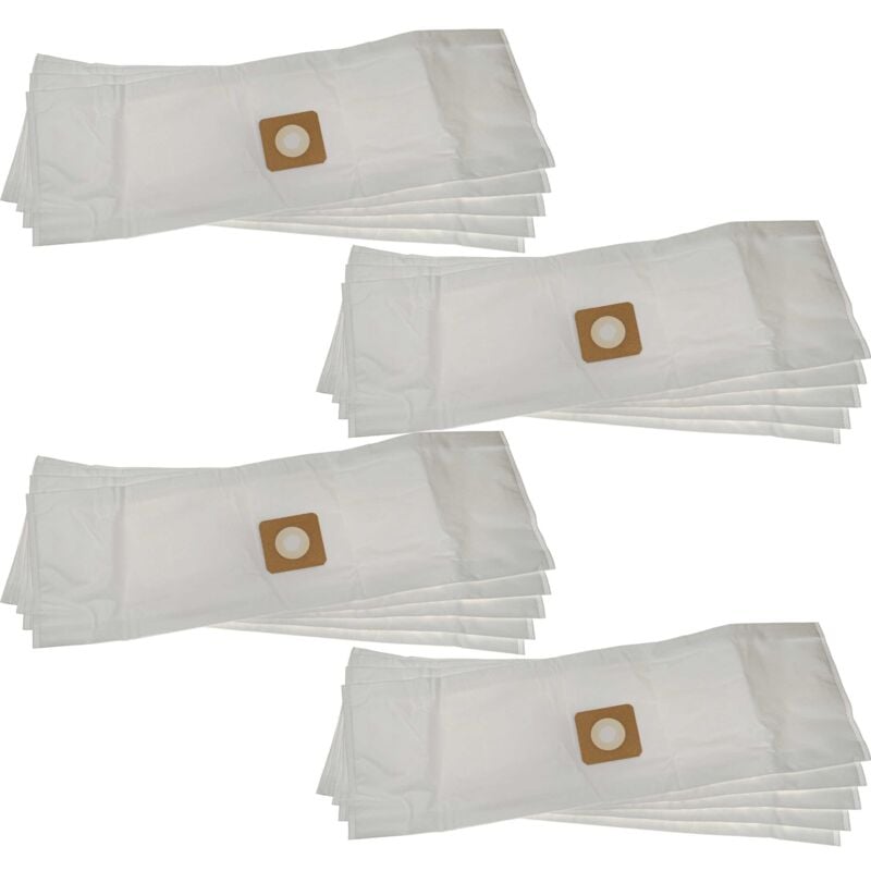 20x Sacs compatible avec Bosch AdvancedVac 20 aspirateur - microfibre non tissée, 85cm x 22,75cm blanc - Vhbw