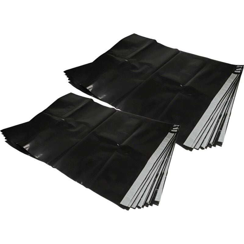 20x Sacs compatible avec Bosch gas 1200 l, 35 l afc, 35 m afc, 35 l sfc+ aspirateur - plastique, 9,2cm x 7,05cm noir - Vhbw