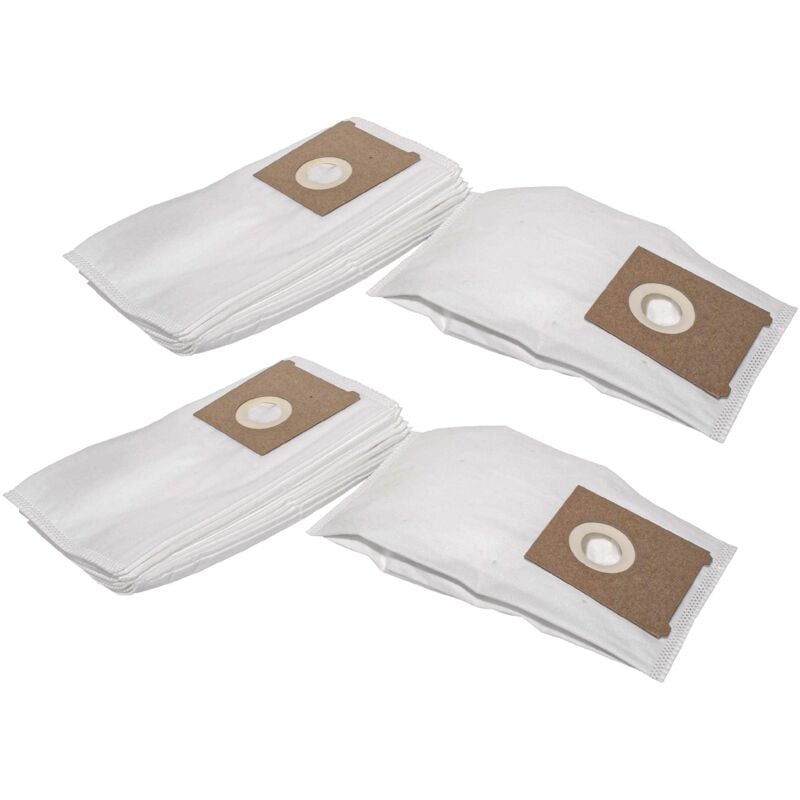 20x Sacs compatible avec Bosch Ventaro psm 1400, PSM1400 aspirateur - microfibres non tissées, 30cm x 16cm, blanc - Vhbw