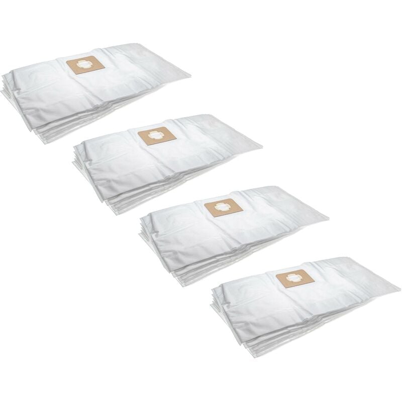 20x sacs compatible avec Festool sr 5 e-as, sr 5 le-as, sr 6 e, sr 6 e - as, srh 153 aspirateur - microfibres non tissées, 34cm x 66,5cm, blanc - Vhbw