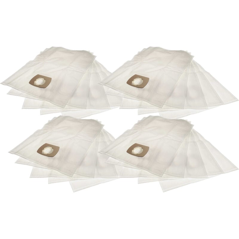 20x Sacs compatible avec Flex VC21, VC25, VC26, vce, VCE35L aspirateur - microfibres non tissées, 34cm x 30cm, blanc - Vhbw
