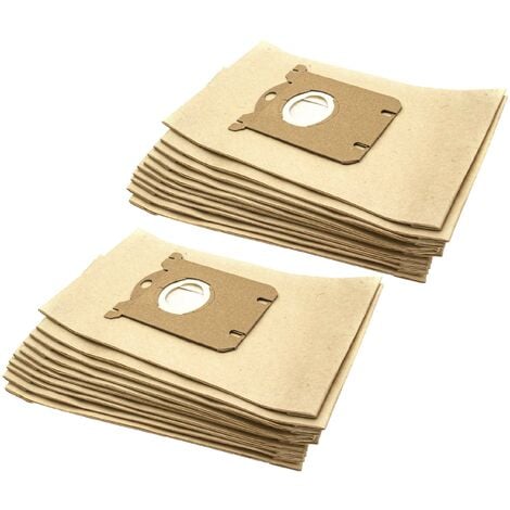 vhbw 20x Sacs compatible avec Hanseatic 732326, 7005 Titan, 7010 Titan, 7015 Titan, 7020 Stratus, 8000 Tornado, 7005 aspirateur - marron