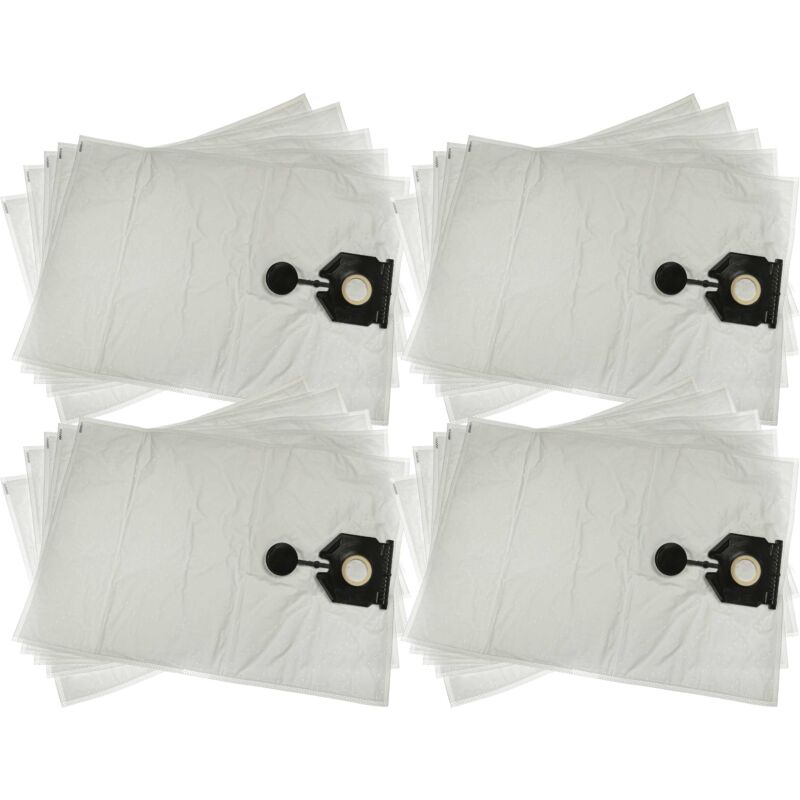 20x Sacs compatible avec Kärcher nt 30/1 Ap Te l, Ap l, Tact Te l, Tact l aspirateur - microfibre non tissée, 64cm x 44,5cm blanc - Vhbw