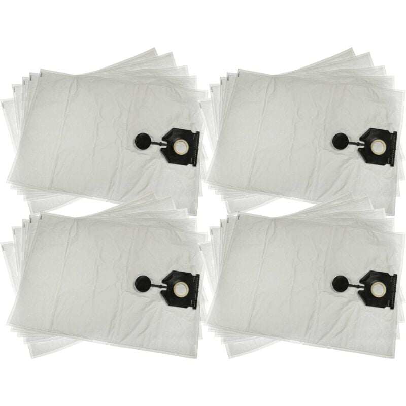 20x Sacs compatible avec Kärcher nt 30/1 Tact Te m aspirateur - microfibre non tissée, 64cm x 44,5cm blanc - Vhbw